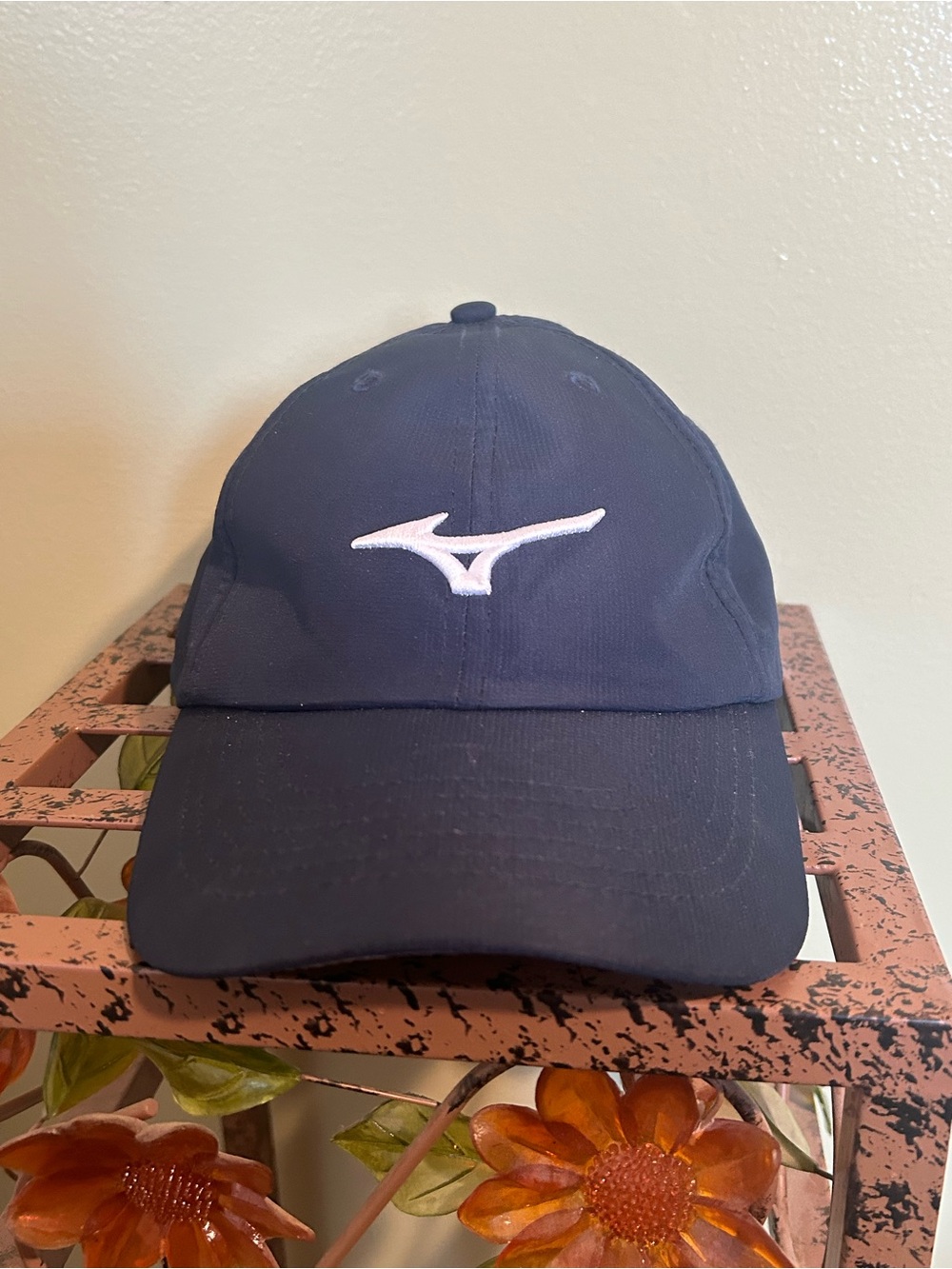 Mizuno Imperial Tour Performance Golf Hat Navy Blue Runbird Cap OSFM